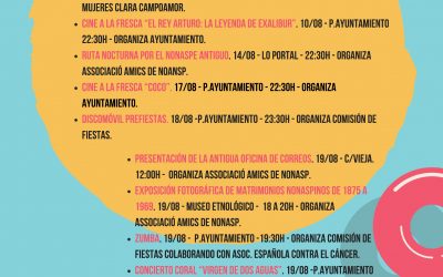 ACTIVIDADES VERANO NONASPE 2018